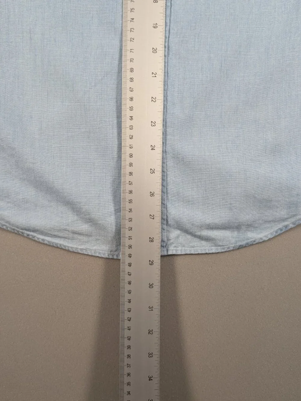Mens J. Crew Short Sleeve Button Down Blue Shirt Large slim